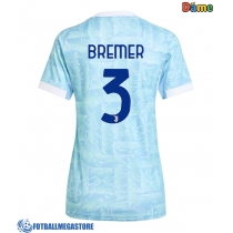 Fotballdrakt Dame Juventus Gleison Bremer #3 Bortedrakt 2025-26 Kortermet